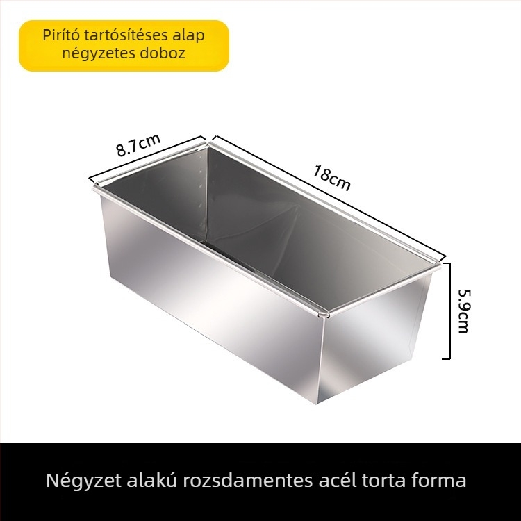 Jumao rozsdamentes acél kerek tortaforma sütéshez, japán stílusban