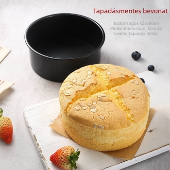 Kör alakú rozsdamentes acél tortaforma levehető alappal, tapadásmentes bevonattal, cheesecake és chiffon tortákhoz