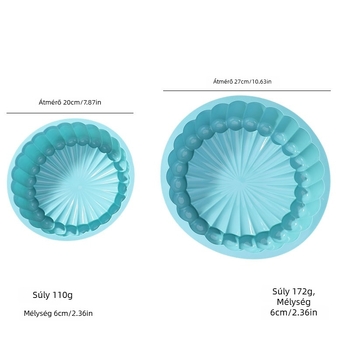 Süteményforma, kör alakú, szilikonból, Yixuan márka, 2025-ös megjelenés