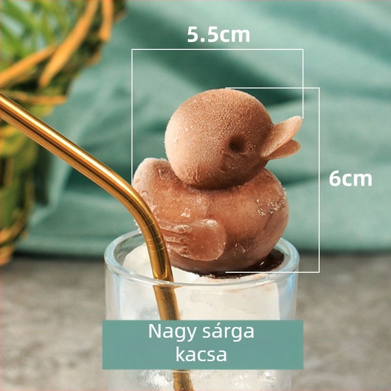 Szilikon kacsa torta forma, csokoládé fondanthoz, egyedileg csomagolva, 2015-ös megjelenés