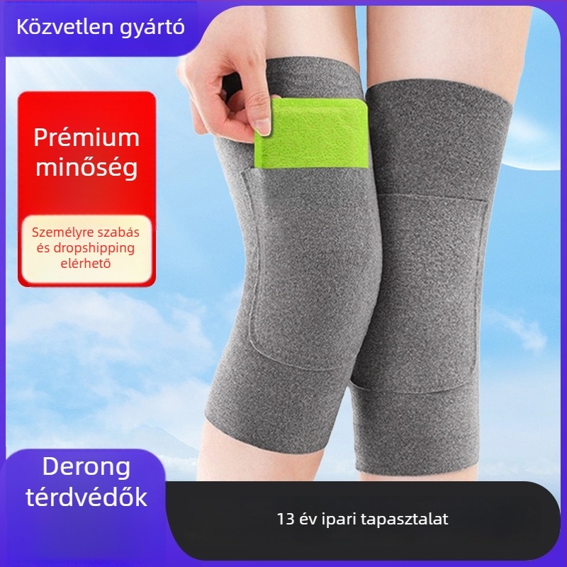 Zseb-stílusú térdvédő – Termikus, Varrat nélküli, Térdízület védelem, Uniszex