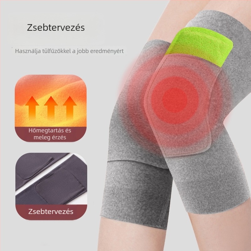 Zseb-stílusú térdvédő – Termikus, Varrat nélküli, Térdízület védelem, Uniszex