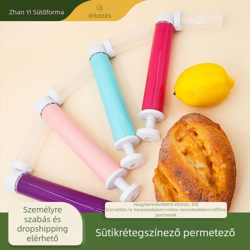 Púderspray tortadíszítéshez – műanyag, szabálytalan alak, karton csomagolás, modern minimalista stílus