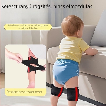 Baba térd- és könyökvédő készlet, állítható esésvédő kúszó gyerekeknek, nyári kivitel