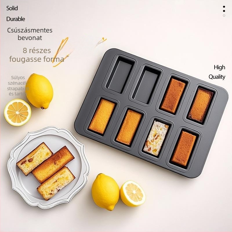 Guyi süteményforma, szénacél, modern minimalist stílus, négyzet alakú tepsi, 1 db készlet