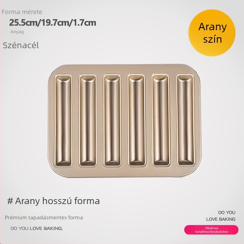 Guyi süteményforma, szénacél, modern minimalist stílus, négyzet alakú tepsi, 1 db készlet