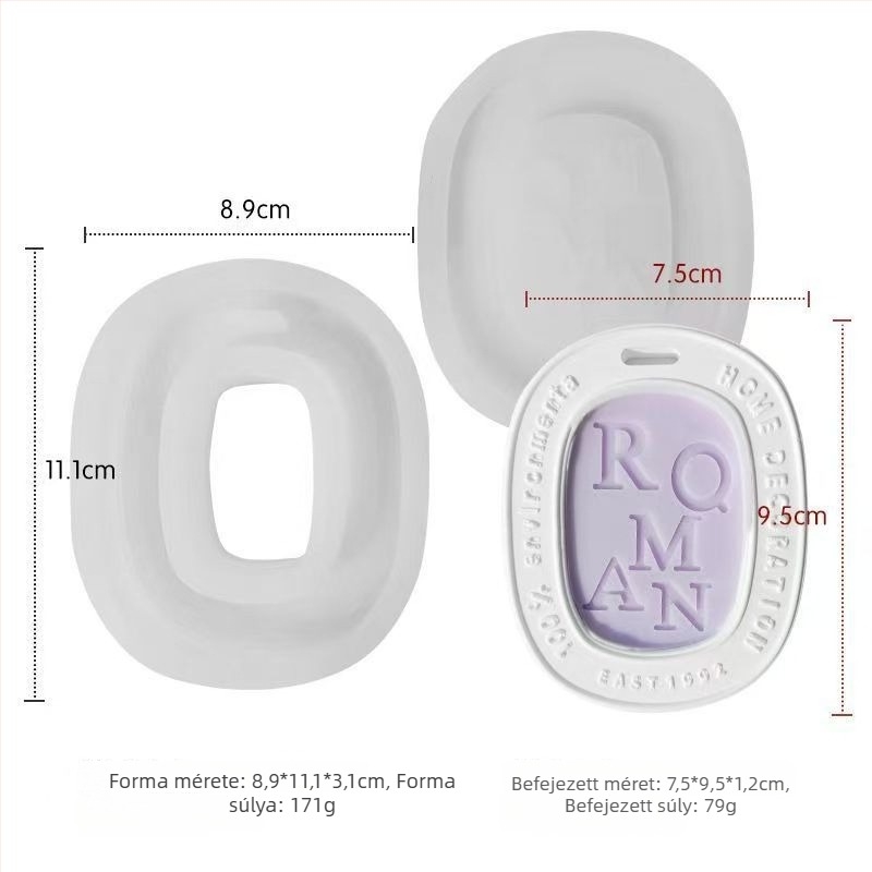 Szilikon sütőforma – ovális, szabálytalan alak, csokoládé, fondant és torta DIY célokra