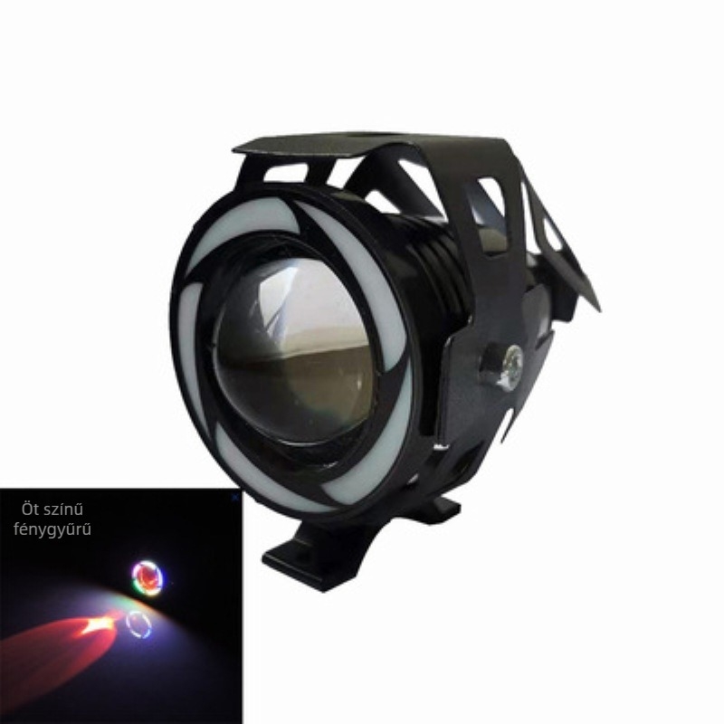 U7 motorkerékpár LED fényszóró COB technológiával, 10W, 9-36V, 3000lm