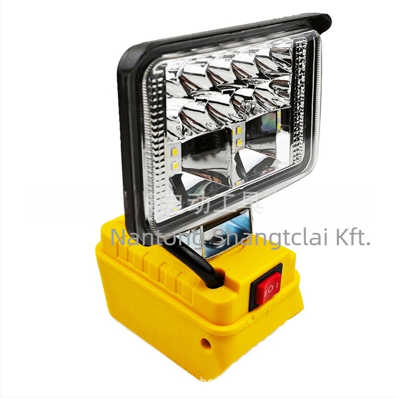 LED munkalámpa kültéri mérnöki felhasználásra, alumínium ház, 100 W, 18-20 V, USB-C