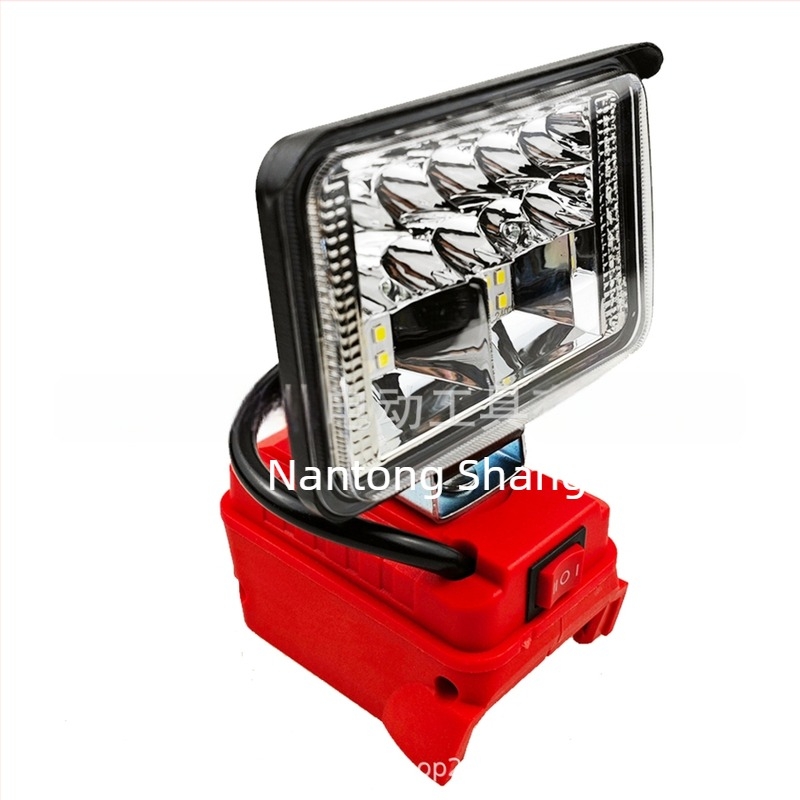 LED munkalámpa kültéri mérnöki felhasználásra, alumínium ház, 100 W, 18-20 V, USB-C