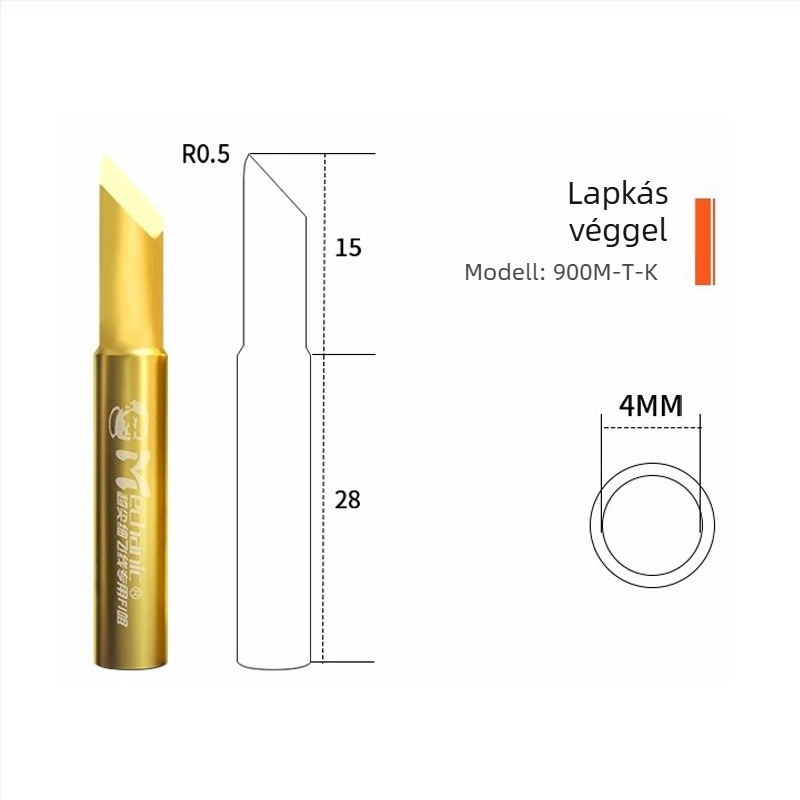 Repairman réz forrasztóhegy – precíziós, derékszögű (elbow) hegy, Flying soldering iron tip sorozat, ólommentes