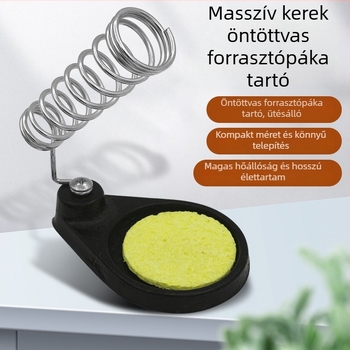 Öntöttvas nehéz forrasztó állvány, kör és négyzet alakú kivitel, hőálló, többfunkciós forrasztó pisztoly tartó