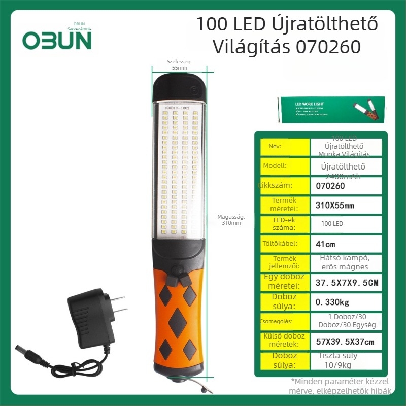 Oubang mágneses LED munkalámpa autó javításához – 25 LED dióda, Kiegészítő szám: 123
