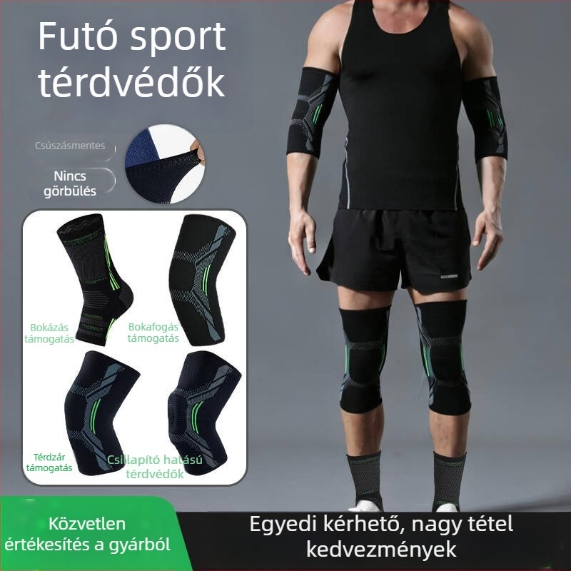 Térd-, könyök- és bokavédő készlet sporthoz – ideális kosárlabdára és futáshoz