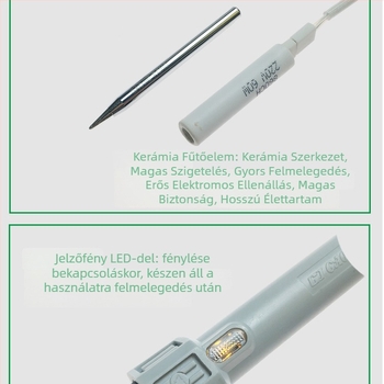 Külső fűtésű elektromos forrasztópáka, 220V, 30–60W, forrasztáshoz és karbantartáshoz