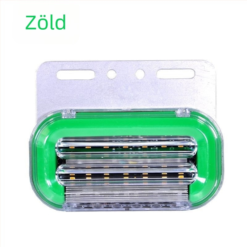 LED oldalsó lámpa nagy teherautókhoz és félpótkocsikhoz, vízálló IP6, 12/24V, 0.6W, 40 lm, alumínium alap
