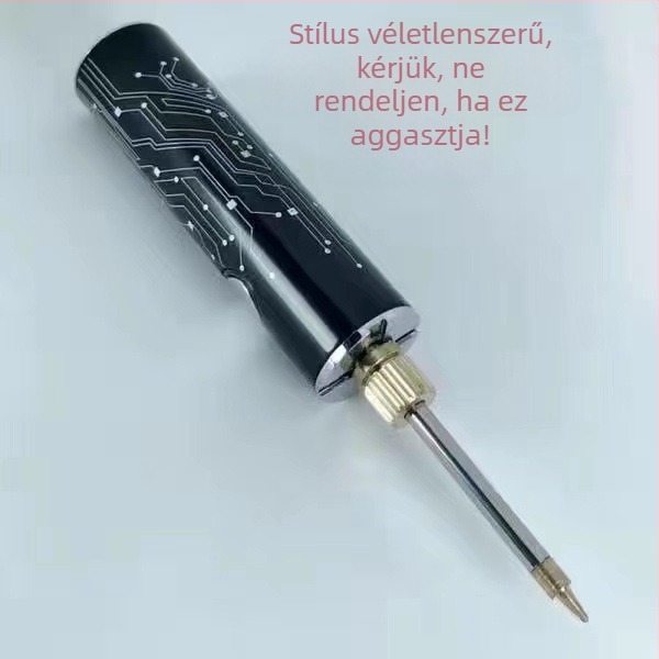 Vezeték nélküli, hordozható mini USB-re tölthető forrasztópáka, csúccsal
