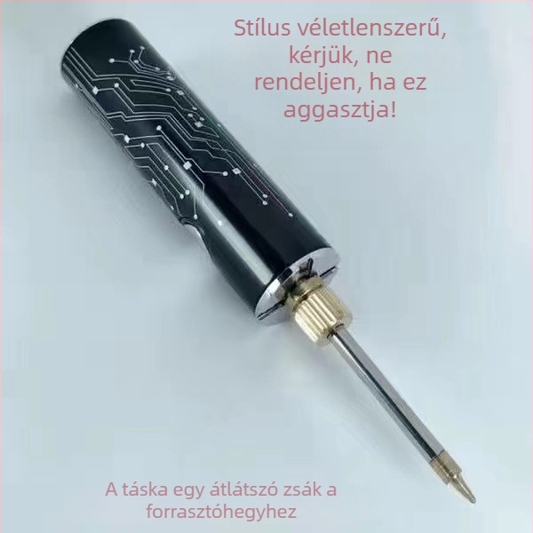 Vezeték nélküli, hordozható mini USB-re tölthető forrasztópáka, csúccsal