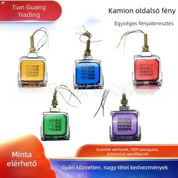 LED kettős oldalú négyzet alakú teherautó világítás – hátsó, oldalsó, féklámpa, ABS 12-24V IP67