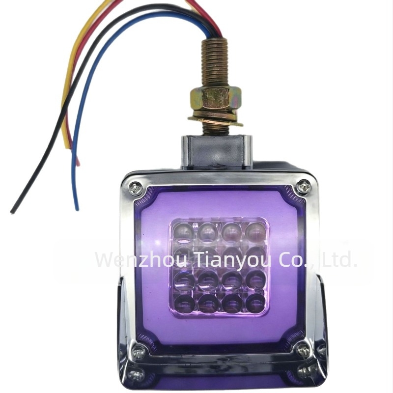 LED kettős oldalú négyzet alakú teherautó világítás – hátsó, oldalsó, féklámpa, ABS 12-24V IP67