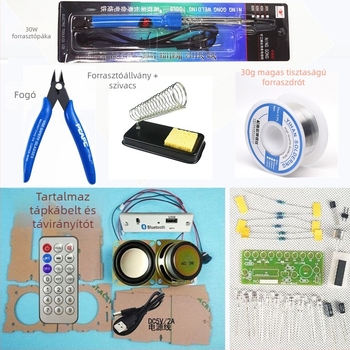 DIY töltő Bluetooth hangszóró készlet – Márka SSY, összeszerelési képzés, elektronikus hegesztés és hangvezérlési spektrum
