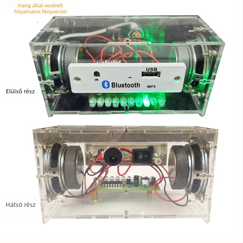 DIY töltő Bluetooth hangszóró készlet – Márka SSY, összeszerelési képzés, elektronikus hegesztés és hangvezérlési spektrum