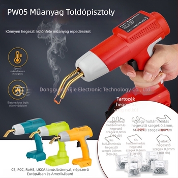 PW05 Hordozható műanyag hegesztőpisztoly javításokra, kompatibilis 18–20V szerszámakkumulátorral