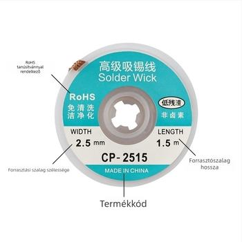 Desoldering eszközök készlet: Sívódrót, alacsony maradékú szalag, BGA pad eltávolító eszköz; Márka Record Work; Anyag sandalwood; Sorozat Other