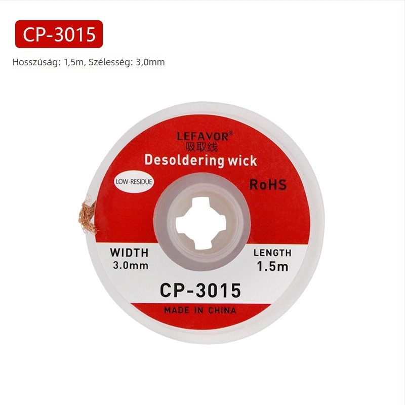 Desoldering eszközök készlet: Sívódrót, alacsony maradékú szalag, BGA pad eltávolító eszköz; Márka Record Work; Anyag sandalwood; Sorozat Other