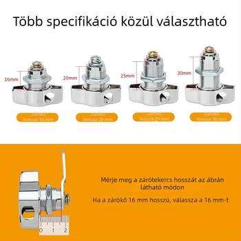 Szekrényzár — zinc alloy, modern minimalist stílus, modell Padlock mailbox lock