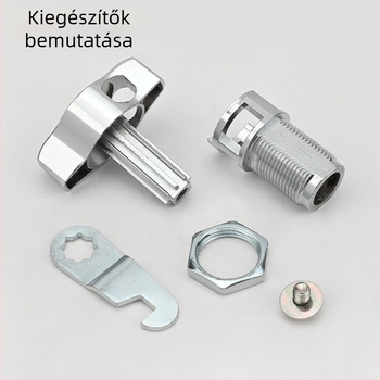 Szekrényzár — zinc alloy, modern minimalist stílus, modell Padlock mailbox lock
