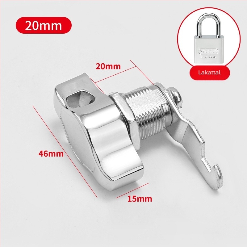 Szekrényzár — zinc alloy, modern minimalist stílus, modell Padlock mailbox lock