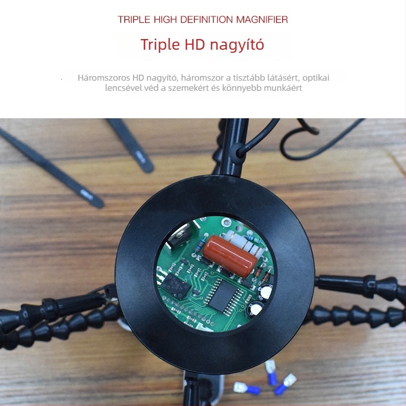 Négykarú univerzális forrasztó tartó PCB-hez, mobiltelefonokhoz és számítógép alaplapokhoz — forrasztás, karbantartás és vizsgálat eszköz