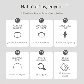 Multifunkcionális mágneses rögzítő eszköz nagyítóval mobiltelefon alaplap javításához – 1 darabos készlet, telekommunikációs javításokra