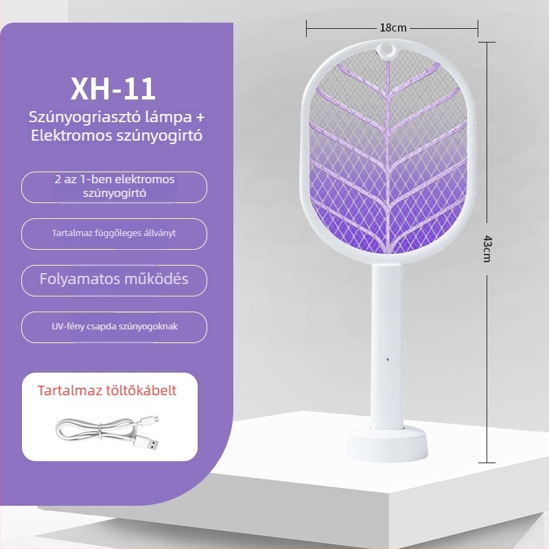 Meister elektromos szúnyogcsapó 2–in–1 UV-lámpával, USB-ról tölthető 500 mAh-s akkumulátor, 21–30 m² lefedettség