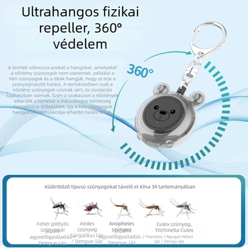 M96 Állat alakú ultrahangos elektromos szúnyogriasztó, 5V, 5W, 34 Hz–70 kHz, újratölthető