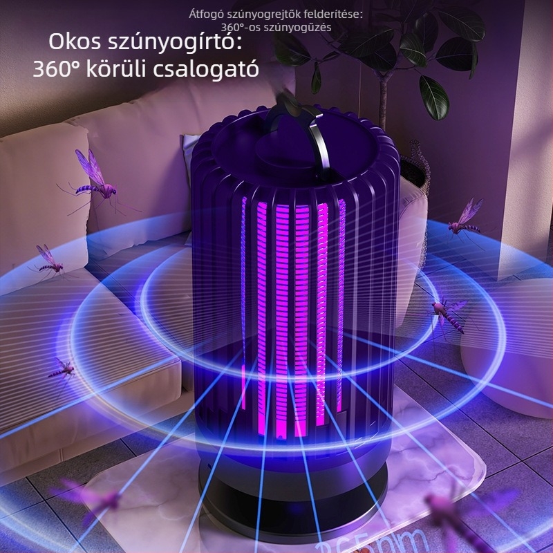 Wear heart Otthoni használatra szánt szúnyogirtó lámpa – UV lámpa, 11–20 m² lefedettség, PP burkolat, méretek 11,1×11,1×21,5 cm, közvetlen csatlakozás