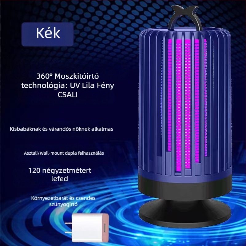 Wear heart Otthoni használatra szánt szúnyogirtó lámpa – UV lámpa, 11–20 m² lefedettség, PP burkolat, méretek 11,1×11,1×21,5 cm, közvetlen csatlakozás