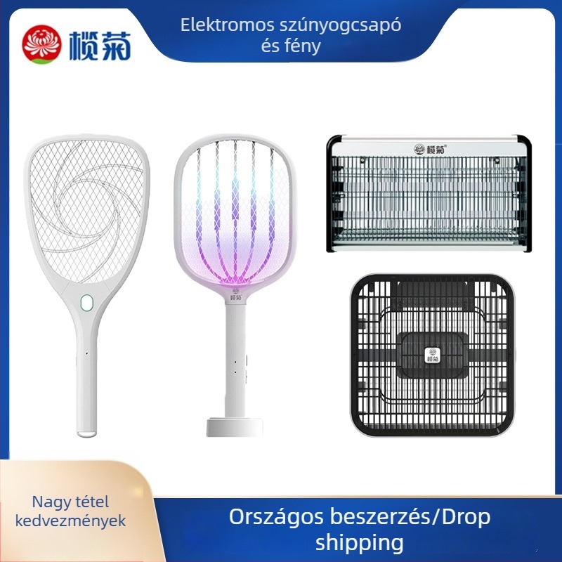 LED-s szúnyoglámpa, elektromos áramütéses szúnyogöléshez, 21–30 m²-re, 220V (Márka Elemene chrysanthemum)