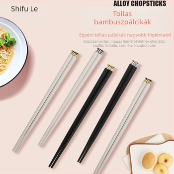 Evőpálcikák ötvözetből, csúszásmentes, penészálló, hőálló, kézzel készített