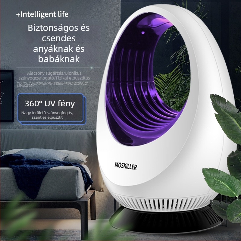 Fotokatalitikus szúnyogölő lámpa USB-tápellátással, belső használatra, kültéri kempingezéshez, nagy teljesítményű, csendes működés