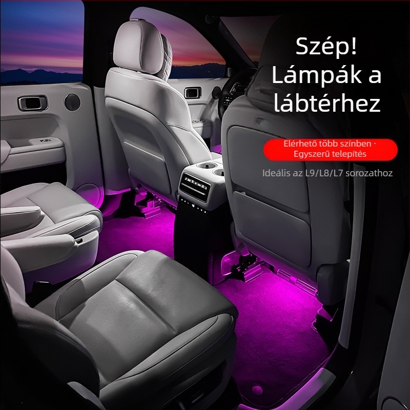 Rosyclouds Ideal foot light – autó belső láb alatti világítás, ambient világítás, OEM eredeti gyár, kompatibilis az alapértelmezett modellel