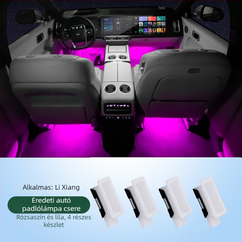 Rosyclouds Ideal foot light – autó belső láb alatti világítás, ambient világítás, OEM eredeti gyár, kompatibilis az alapértelmezett modellel