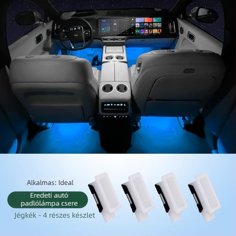 Rosyclouds Ideal foot light – autó belső láb alatti világítás, ambient világítás, OEM eredeti gyár, kompatibilis az alapértelmezett modellel
