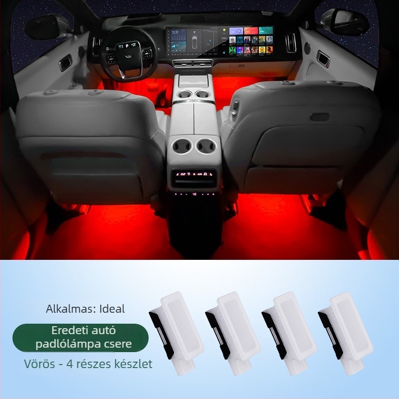 Rosyclouds Ideal foot light – autó belső láb alatti világítás, ambient világítás, OEM eredeti gyár, kompatibilis az alapértelmezett modellel