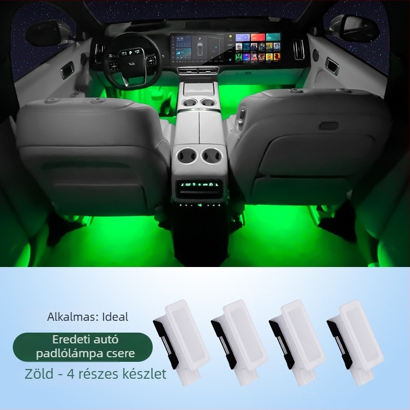 Rosyclouds Ideal foot light – autó belső láb alatti világítás, ambient világítás, OEM eredeti gyár, kompatibilis az alapértelmezett modellel