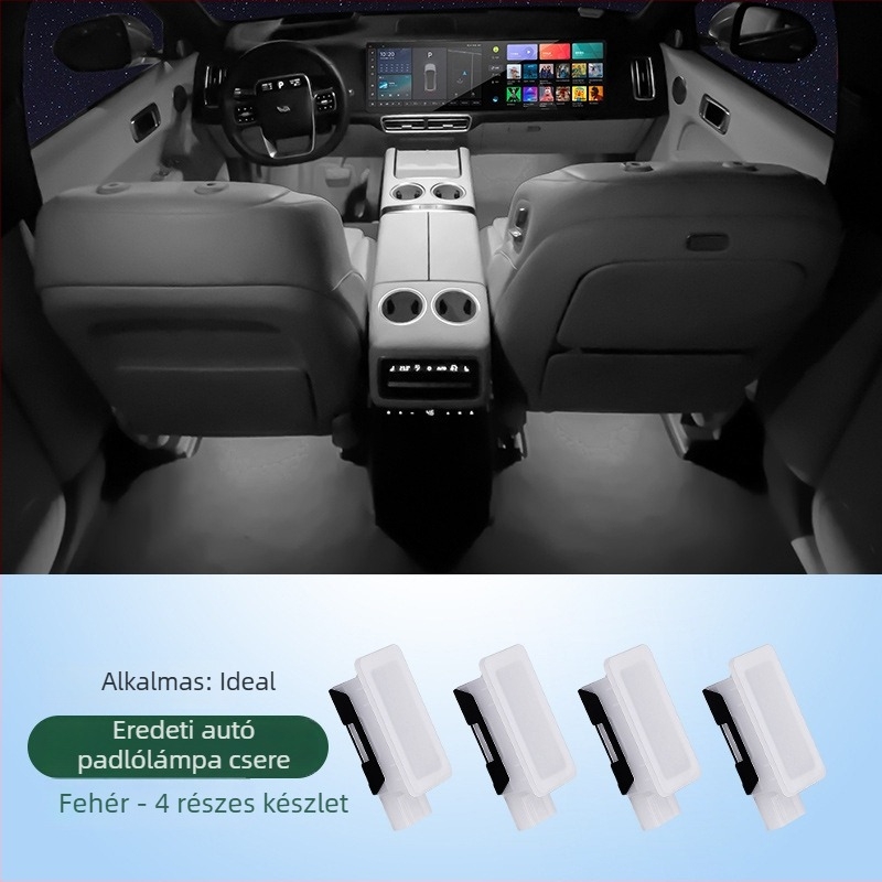 Rosyclouds Ideal foot light – autó belső láb alatti világítás, ambient világítás, OEM eredeti gyár, kompatibilis az alapértelmezett modellel