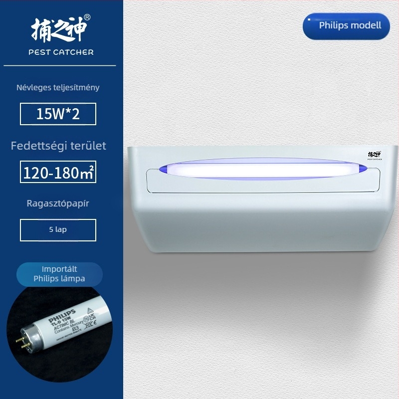 GM510 Ragadós rovarfogó lámpa – 30W, 220V, T8 15W cső, 1,96 kg