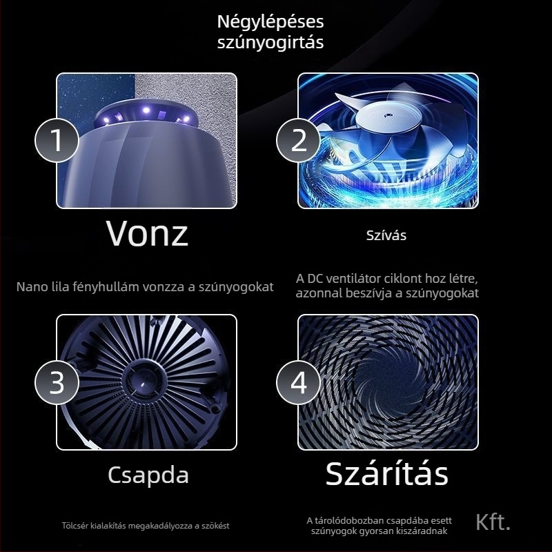 Családi szúnyogölő lámpa UV-fénnyel beltéri használatra, babáknak és kismamáknak