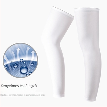 Lábszárvédő napsütés elleni védelem – hűsítő Ice Silk, térdkalap, kültéri futáshoz és kerékpározáshoz; anyag: poliészter; testreszabható gyártás; licencelt magáncímke